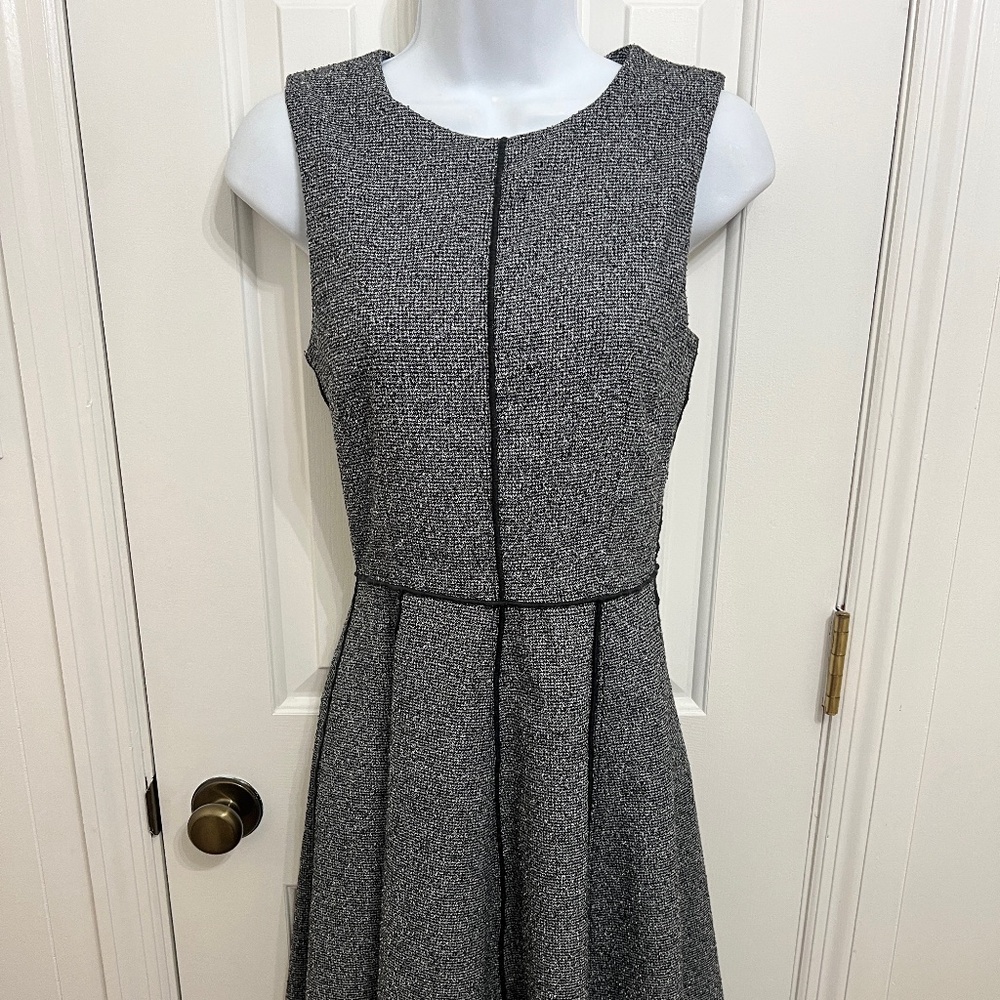 EUC Women's H & M Fall Winter Holiday Party Black Tweed Dress Size 6